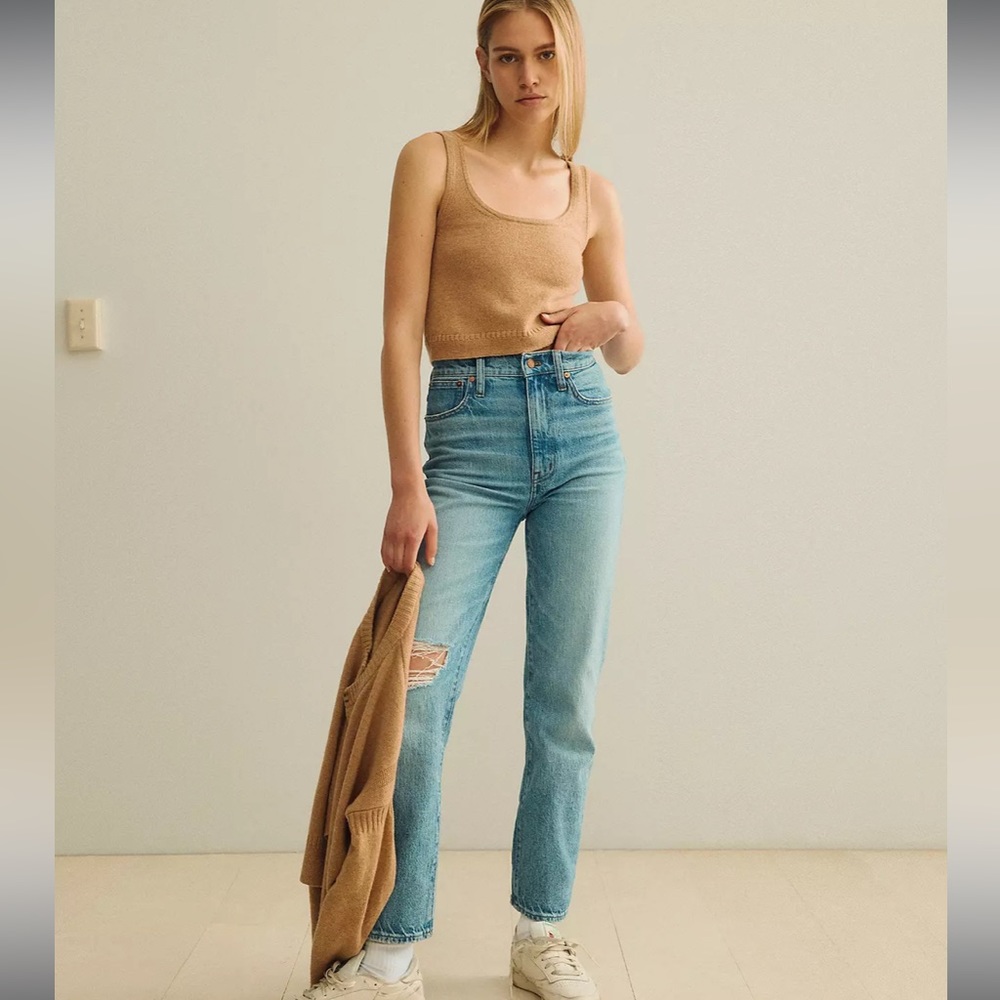 NWT Madewell Perfect Vintage Straight Jean in Reinhart Wash Size 28